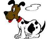 Desenho Cão sentado pintado por gabriel gomes