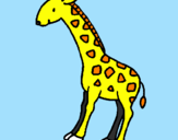 Desenho Girafa pintado por Gi Gi (nome da girafa)