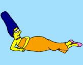 Desenho Marge pintado por emanuella martins couto