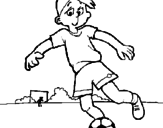 Desenho Jogar futebol pintado por cinthia