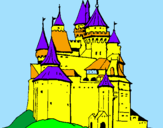Desenho Castelo medieval pintado por joao