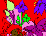 Desenho Fauna e Flora pintado por lucas