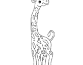 Desenho Girafa pintado por maria