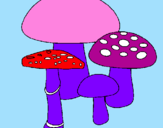 Desenho Cogumelos pintado por emily