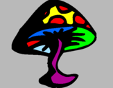 Desenho cogumelo venenoso pintado por BRUNNO5
