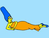 Desenho Marge pintado por gagu