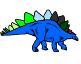 Desenho Stegossaurus pintado por wendrell