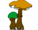 Desenho Cogumelos pintado por gabriel