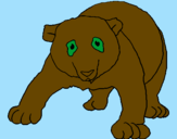 Desenho Urso panda pintado por emily