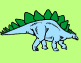 Desenho Stegossaurus pintado por rodrigo
