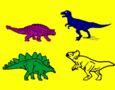 Desenho Dinossauros de terra pintado por oiuu8777yy7jj7trr44ereew3