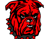 Desenho Bull dog pintado por red dog