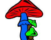 Desenho Cogumelos pintado por jhoana
