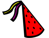 Desenho Chapéu de aniversário pintado por raissa