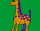 Desenho Girafa pintado por Evellyn
