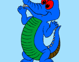 Desenho Crocodilo bébé pintado por nadim45