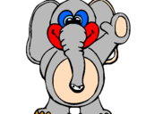 Desenho Elefante 2 pintado por simone
