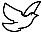 Desenho Pomba da paz pintado por cao
