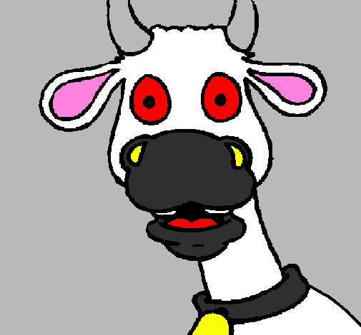 Vaca surpreendida