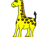 Desenho Girafa pintado por jaque
