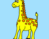 Desenho Girafa pintado por thuco
