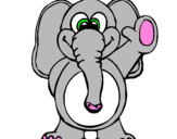 Desenho Elefante 2 pintado por Camila