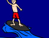 Desenho Surfe pintado por lybni