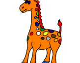 Desenho Girafa pintado por Erik