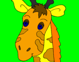 Desenho Cara de girafa pintado por Pietro B