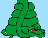 Desenho Serpente grande pintado por BIEL