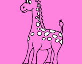 Desenho Girafa pintado por dudu