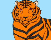 Desenho Tigre pintado por ANDREI