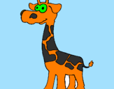 Desenho Girafa pintado por eu