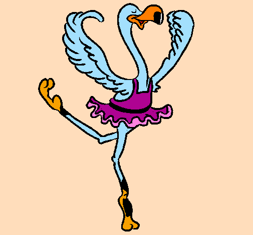 Avestruz em ballet