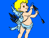 Desenho Cupido  pintado por alex fontinelly