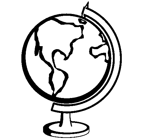 Desenho Bola do mundo II pintado por globo