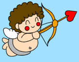 Desenho Cupido  pintado por rita