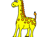 Desenho Girafa pintado por marila