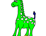 Desenho Girafa pintado por dudu