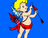 Desenho Cupido  pintado por emanuele