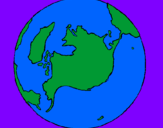 Desenho Planeta terra pintado por gabriel sousa vicente