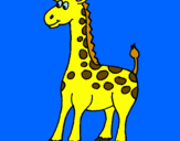 Desenho Girafa pintado por ana flavia rodrigues