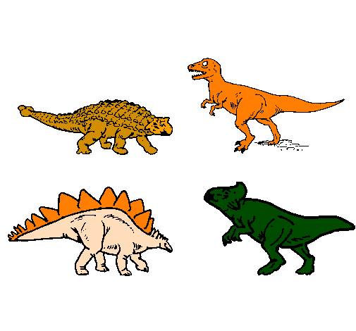 Desenho de Dinossauros de terra para Colorir - Colorir.com