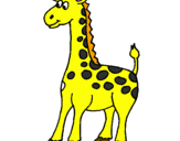 Desenho Girafa pintado por bruno