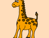 Desenho Girafa pintado por silvia