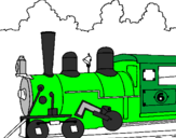 Desenho Locomotiva  pintado por CARLOS