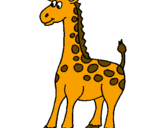 Desenho Girafa pintado por Rafael Fredd
