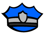 Desenho Boné de polícia pintado por rebeca