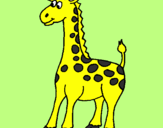 Desenho Girafa pintado por Alê