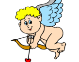 Desenho Cupido pintado por mamae